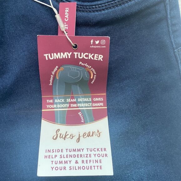 ⭐️nwt Suko Jeans High Waisted Stretch Denim Capris - Lift & Contour⭐️ - Picture 7 of 9